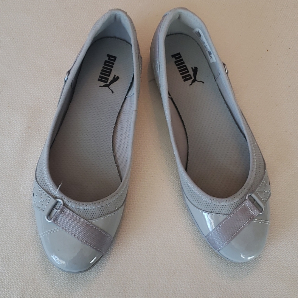 Grey Puma flats